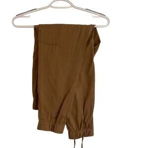 Banana Republic Women’s Pants S Tan Multi Pocket Drawstring Waist Elastic Ankle
